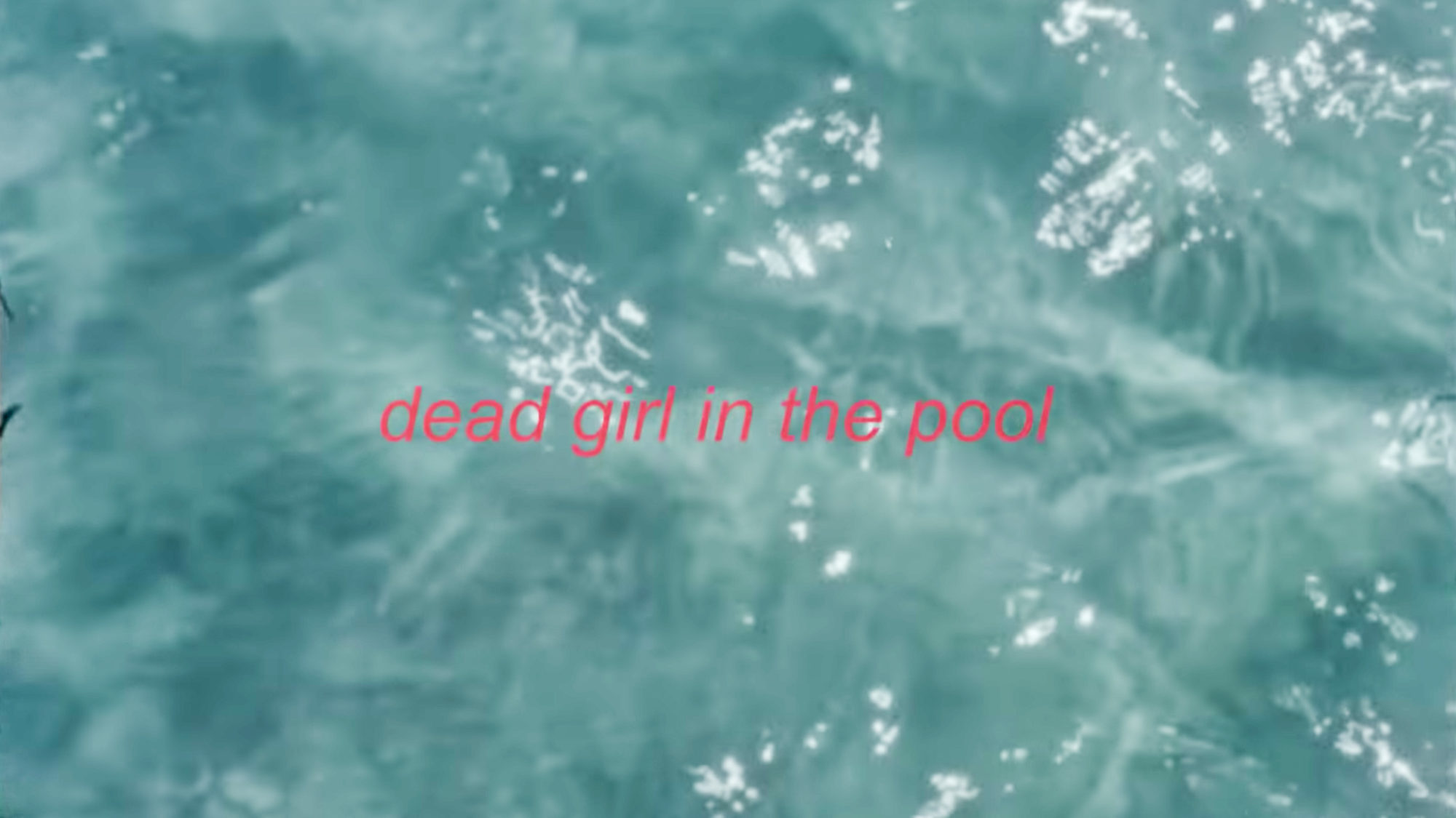 girl in redが新曲「dead girl in the pool」MVを公開
